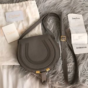 Chloé Marcie Mini Crossbody (Cashmere Grey)